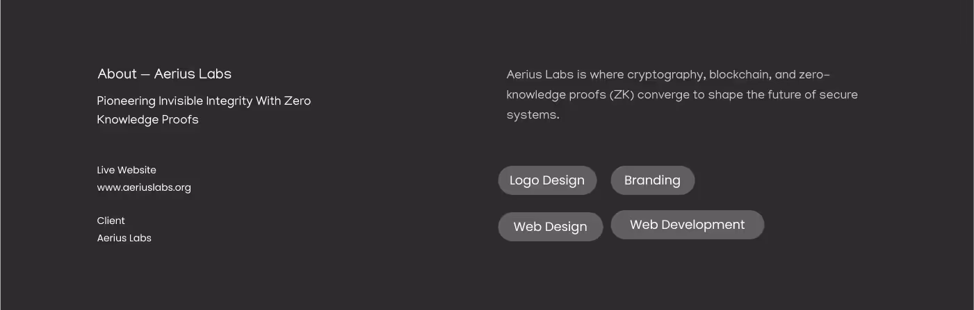 Aerius Labs Project Image - 2