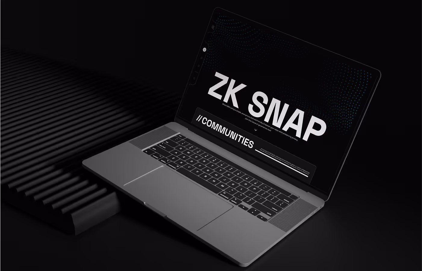 ZK Snap Project Image - 1
ZK Snap branding and product design project: sleek, futuristic visual identity with a monochrome black and white palette, angular geometric logo, and custom typography. Showcases brand guidelines, iconography, merchandise, website and dashboard mockups, and mobile app interfaces, emphasizing a cohesive, tech-forward design for a digital product.
